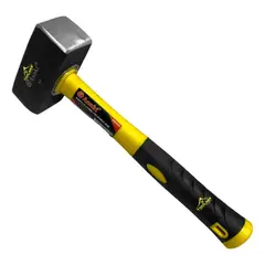 GENERICO - Combo Mazo O Martillo De Construcción Mango Fibra 3 Lb