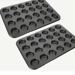 GENERICO - Charola Molde Para Hornear 24 Cupcakes Muffin Reposteria