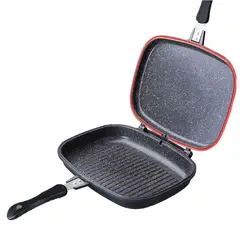 BERLINGER HAUS - SARTÉN LISA Y GRILLADA DOBLE SUPERFICIE COLOR NEGRO ROJO