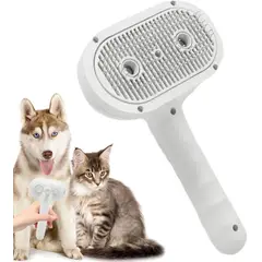 KUANGYE - Cepillo Rociador Para Mascotas Deslanador Vapor Electrico