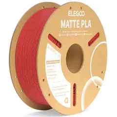ELEGOO - Filamento PLA Mate Rojo Ruby 1kg - Filamentos
