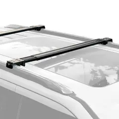 PICK UP - Barras de Techo Transversales Premium Black Ajustables 160cm 100kg Railing Elevado