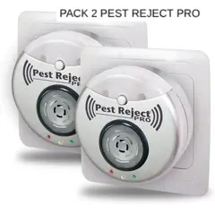 MOVI - PACK 2 Pest Reject Pro Repelente Electrónico de Plagas Ultrasonico
