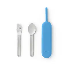 OMIELIFE - OmieBox UP Pod & Utensil - Set Porta Utensilios con Cubiertos para OmieBox UP® - Azure - Omie