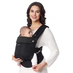 MOMCOZY - Portabebes Pure Hug Malla Negro