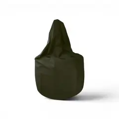 AMOLDA - Puff Pera marca AMOLDA, tela FELPA NEGRO, relleno perlitas de plumavit.