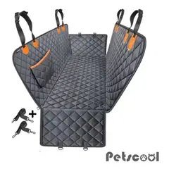 KIDSCOOL - Funda Cubre Asiento De Auto Para Mascotas Impermeable y Antideslizante Negra