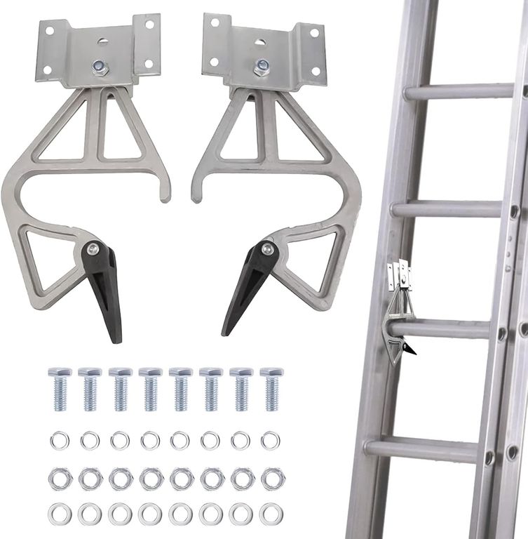1 Par Cerraduras De Escalera De Extensión,Cerraduras De Escalera De Extensión De Aluminio