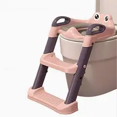 GENERICO - Asientos Adaptador Escalera Inodoro Para Niñas Rosa
