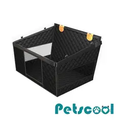 KIDSCOOL - Silla De Auto para Perro Negra S - M Impermeable
