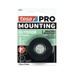 TESA - Cinta Doble Contacto Exteriores Pro 19mm X 1.5mts