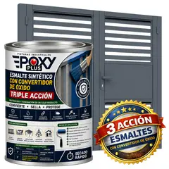 EPOXY - ESMALTE SINTETICO - CONVERTIDOR OXIDO - 1-32 GALÓN - GRIS AZULADO