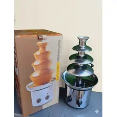 GENERICO - Fuente de Fondue de Chocolate de 4 niveles de Acero Inoxidable