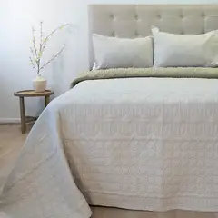DORAL - CUBRECAMA QUILT HOTPRESS VIENA CON SHERPA BEIGE 3 PLAZAS