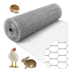 VIDA BUENAS - Malla Hexagonal Malla Gallinero Alambre 100cm X 50 Mt Gris