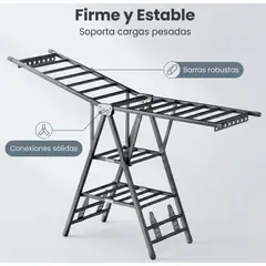 GENERICO - Tendedero Colgador De Ropa Plegable Acero 160cm
