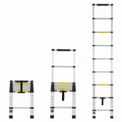 BE DESIGN - Escalera Telescópica 2.6 Mts De Aluminio
