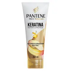 PANTENE - Acondicionador sin sal Keratina Pro Vitamina B5 250 ml