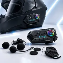 DOPA - Intercomunicador V10 Bluetooth Para Casco Moto Manos Libres
