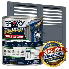 EPOXY - ESMALTE SINTETICO - CONVERTIDOR OXIDO - 1-16 GALÓN - GRIS AZULADO