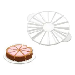 PASTELERIUSCL - Cortador Pastel Porcionador Cortador Torta Cortador Queque Blanco 14/16 Pzas 2100