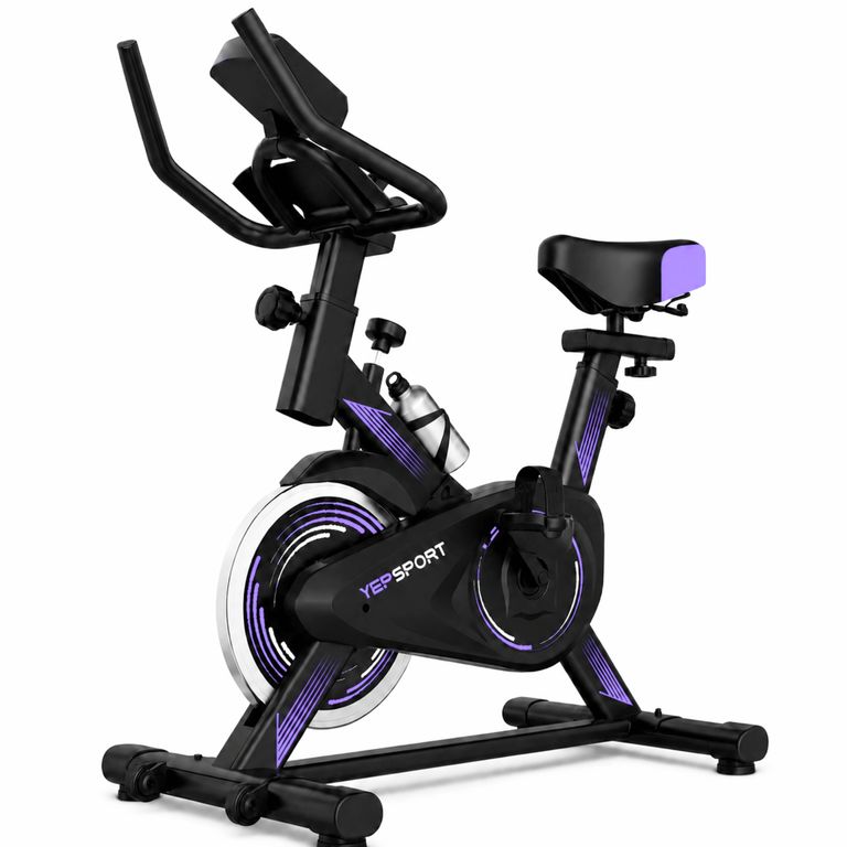 Bicicleta Spinning Yepsport Purpura Con Botella a $87.990
