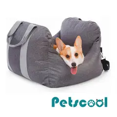 KIDSCOOL - Bolso Porta Mascota 3 en 1 Gris - Silla De Auto y Cama
