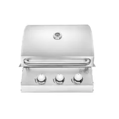 BBQ HOUSE - Parrilla a gas empotrable 3 quemadores para gas licuado