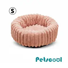 KIDSCOOL - Cama Nido Donut Mascotas S Rosa 50 cm Antiansiedad Perro y Gato