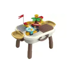 GENERICO - Mesa Creativa De Bloques Lego Armables Silla Para Niños