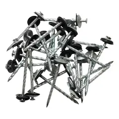 METALFER - Clavo Techo Zincado 1 3/4 Helicoidal Doble Sello 50 Und