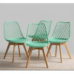 CORI CORI - Pack 4 Sillas de Comedor Tulip Mesh