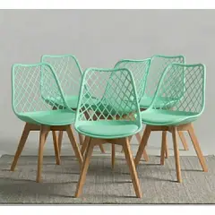 CORI CORI - Pack 6 Sillas de Comedor Tulip Mesh