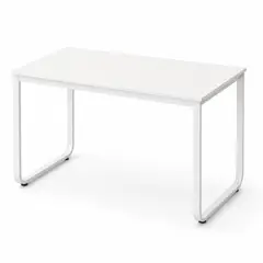 SPACE HOME - Mesa Escritorio Blanco 120 cm Minimalista para Computador, Home Office y Espacios Modernos