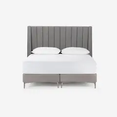 ROSEN - Respaldo New Brickell Tela Queen Color Acero