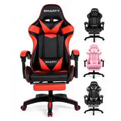 SMARTY - Silla Gamer Vector Ergonómica Reclinable Con Reposapiés