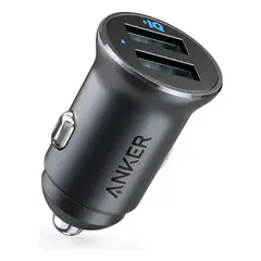 ANKER - Cargador de Auto Doble USB 24W Aluminio Compacto 320