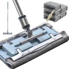 ATURE - Trapeador De Microfibra 360° Mop Con 6 Almohadillas