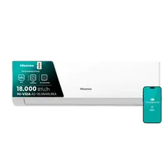 HISENSE - Aire Acondicionado Hi-Vida 18000BTUH R32 Inverter WiFi AS-18UW4RMSKA