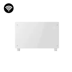 VERKEN - Estufa Calefactor Panel Radiador Eléctrico HeatGlass Blanco 2000W