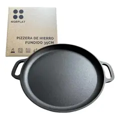 NORPLAT - Molde Pizza 34cm Pizzera Argentina Hierro Fundido -