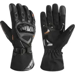 GENERICO - Guantes Impermeable Térmicos Para Moto Suomy Color Negro Talla L