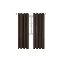 GENERICO - Cortina Blackout 1 Paño 140x220 Cm Tela Poliester color marron