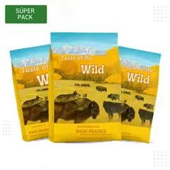 TASTE OF THE WILD - PACK 3 UNIDADES ALIMENTO SECO PARA PERRO HIGH PRAIRIE 5.6 K