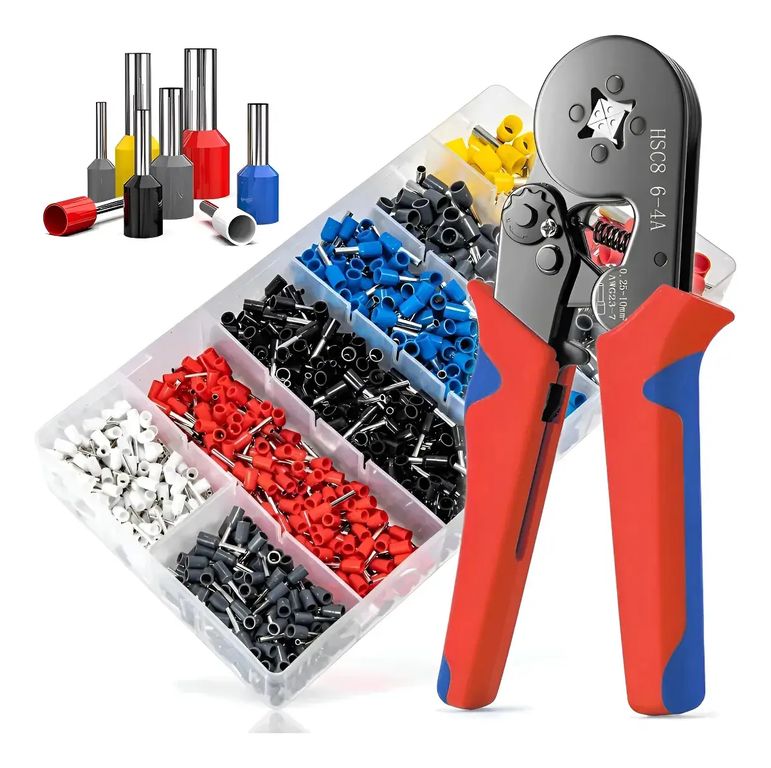 1200pcs Kit Alicates Crimpeadores Herramienta Prensa Termina