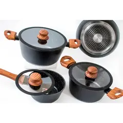 KEEP - BATERÍA DE COCINA GRANITE LINE 7 PIEZAS