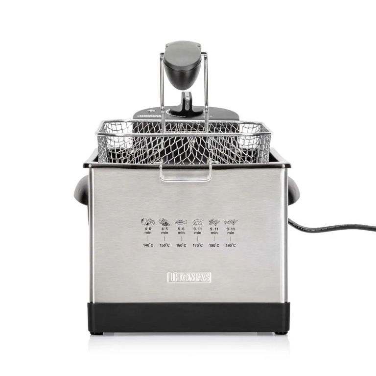 Freidora Aceite 5 Litros 1950W Rápida Inox 190C