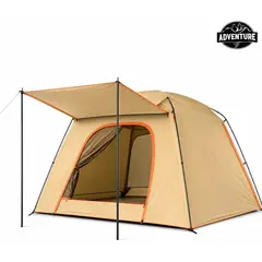 U BUY - Carpa 10 Personas Impermeable Con Doble Capa Y Ventilación