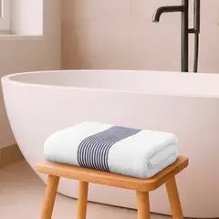 NAUTICA - Toalla de Baño Cuerpo MAV Home 100% algodón suave 76x137cm azul
