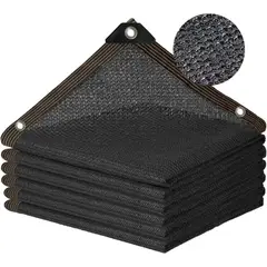 KUANGYE - Malla Sombra Vela Tela Lona Toldos 4x6 Raschel 90% Sombra